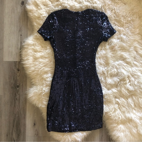 ✨Tory Burch Blue Sequin Mini Dress🌙 - Picture 3 of 4